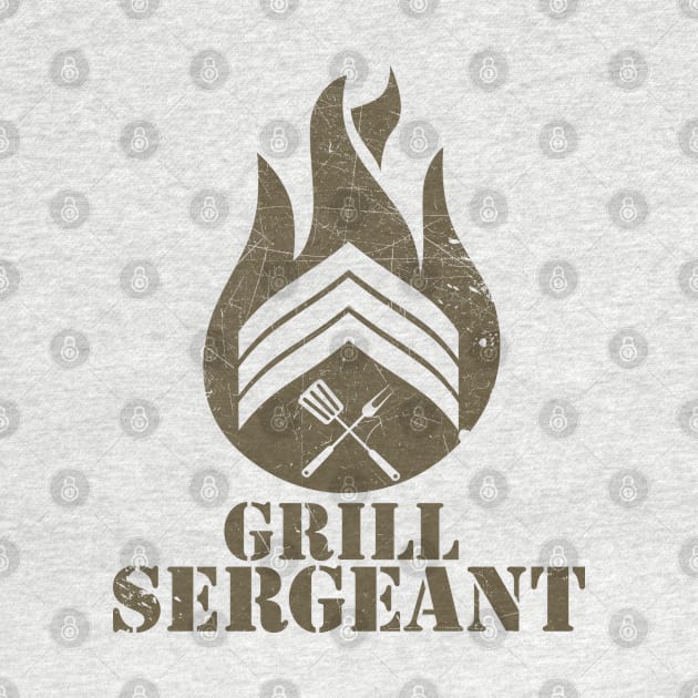 GRILL SERGEANT (BROWN) by spicytees